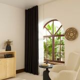 Kaşmir Home Harper Star Blackout Siyah 150x270 cm Perde