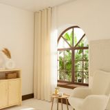 Kaşmir Home Holly Ada Krem 150x270 cm Fon Perde