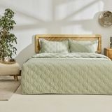 Kaşmir Home Lilly Çiçekli Tek Kişilik Yatak Örtüsü Takımı Çağla - Çağla Yeşili - 180 x 225 cm