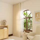 Kaşmir Home Perla Keten Krem 150x270 cm Fon Perde
