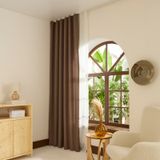 Kaşmir Home Perla Keten Vizon 150x270 cm Fon Perde