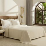Kaşmir Home Serenty Çift Kişilik Yatak Örtüsü Takımı Offwhite - Beyaz - 240 x 250 cm