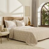 Kaşmir Home Space Çift Kişilik Yatak Örtüsü Takımı Bej - 240 x 250 cm