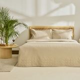 Kaşmir Home Tia Çift Kişilik Yatak Örtüsü Takımı Bej - 230 x 240 cm