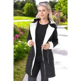 Kaşmir Kapüşonlu Kaşe Kadın Kaban - Siyah - XL