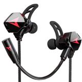 KASOTT Battle Buds Pro Kulak İçi Oyun Kulaklığı, Çift Mikrofon, Sessiz ve Ses Kontrollü, Mobil Oyun, Switch, Xbox One, PS, PC için Kablolu Oyun Kulaklığı (Yeni-Siyah)