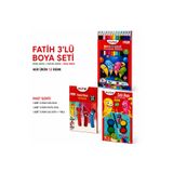 KASSABA Fatih 3’lü Boya Seti – 12 Renk Kuru Boya, Pastel Boya ve Sulu Boya