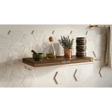 Kastamonu Entegre Ceviz Renkli Tekli Duvar Rafı Suntalam Malzeme 40 x 15 cm Modern Tasarım