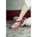 Kastamonu Taş Baskı Kadın Taba Desenli Espadril 25SFD20816F