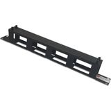 Kastap 1U 19" Kapaklı Klipsli Metal Organiser, Kablo Düzenleyici, Rack Kabinet Aksesuarı