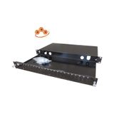 Kastap 1U 24 Port 19'' Fiber Optik Patch Paneli (Çift Kasetli)