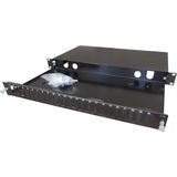 Kastap 24 SC Duplex Port 1u 19'' Fiber Optik Patch Paneli (Çift kasetli)