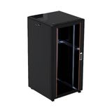 Kastap Lıva Serisi 19 Inç Dikili Tip Kabinet 16U 600 x 600 (Siyah)