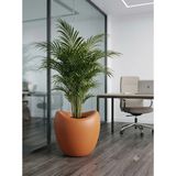 Kastasaksı 37X37 cm Plastik Amorf Modern Büyük Boy Modern Yapay / Canlı Çiçek Saksısı - Dekoratif Antre ve Salon Saksısı - 51R-Turuncu