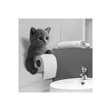 Kastore Kedi Tasarımlı Tuvalet Kağıtlığı