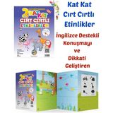 Kat Kat Cırt Cırtlı Etkinlik Kitabı-2 Yaş-Ingilizce Destekli -Konuşmayı ve Dikkati Geliştiren