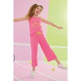 Katamino 3-14 Yaş Kız Çocuk Albeyu Ip Askılı Kapri Takım Pembe - 3 - 4 Yaş