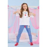 Katamino 3-14 Yaş Kız Çocuk Tomris Yarım Kollu Pijama Takım Lacivert - 3 - 4 Yaş