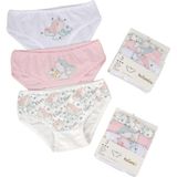 Katamino Kız Çocuk Balina Desen Üçlü Slip Set 128261 Beyaz - 1 - 2 Yaş - Pudra