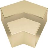 Katar 60X25 45 Derece Ortadan Kanallı Dirsek Bronz 2li