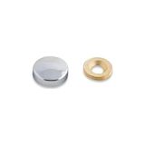 Katar Alüminyum Dekoratif Vida Kapama 15 mm (10) Lu - 10 Adet
