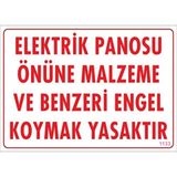 KATAR Elektrik Panosu Önüne Malzeme Ve Benzeri E