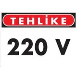 Katar Market 220v Uyarı Levhası