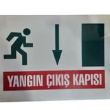 Katar Market Yangın Çıkış Kapısı Uyarı Levhası