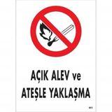 KATAR Uyarı Levhası Açık Alev Ve Ateşle Yaklaşma 863\