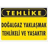 KATAR Uyarı Levhası Doğalgaz Yaklaşmak Tehlikeli Ve Yasaktır 753