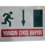 KATAR Uyarı Levhası Yangın Çıkış Kapısı 883\