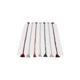 Katari Banyo Paspası %100 Pamuk El Nakışlı Krem 50x80 Cm