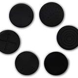 Katartizo 6 adet siyah silikon başparmak sopa sapları kapaklar Analog Thumbstick Joystick kap Playstation Vita kılıfları ve depolama PS Vita PSV 2000 PSV 1000