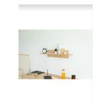 Kate Duvar Rafı | Minimal Masif Kayın | 80x20x14 cm | El Yapımı | Duvara Monte | NOOW HOME katenoow1000