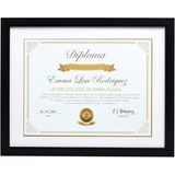 Kate & Milo Diploma Çerçevesi, Klasik Belge Sertifika Ekran Çerçevesi, Beyaz Mat Siyah, Mezun Hediye Fikirleri, Duvar Veya Masa Üstü Çerçeve
