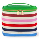 Kate Spade New York Yalıtımlı Öğle Yemeği Çantası, Küçük Öğle Yemeği Soğutucusu, Kadınlar için Sevimli Öğle Yemeği Çantası, Çift Fermuarlı Çizgili Termal Çanta Kapat ve Taşıma Kolu, Macera Çizgili