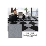 KatFlex Halıflex Kendinden Yapışkanlı Karo Halı 40x40 Cm (6=1M2) Açık Füme Rip Halı Keçe Kaymaz Halı
