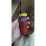 Katı Plastik Sukulent Saksısı 10 Adet Sarı 5.5 Cm