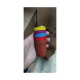 Katı Plastik Sukulent Saksısı 10 Adet Turuncu 5.5 Cm