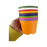 Katı Plastik Sukulent Saksısı 15 Adet Açık Mor 8.5 Cm