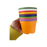 Katı Plastik Sukulent Saksısı 15 Adet Yeşil 8.5 Cm