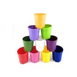 Katı Plastik Sukulent Saksısı 5 Adet Açık Yeşil 8.5 Cm