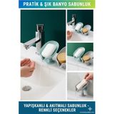 Katı Sabunluk Lavabo Üstüne Pratik Kullanım Vakumlu Sabunluk Çok renkli