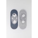 Katia & Bony 2'Li Asta Yoga Pilates Çorabı Mavi Açık Mavi 35-38, 35-38, 22401G4034, KOYU MAVİ/MAVİ, kadın