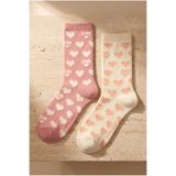 Katia & Bony 2'Li Kalpli Soket Çorap 39-42, 39-42, 22501G3001, Pembe, kadın