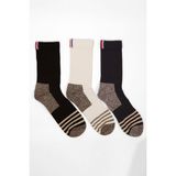 Katia & Bony 3 lü Paket Shaftless Golf Soket Çorap Siyah/Beyaz/Lacivert - 39 - 42