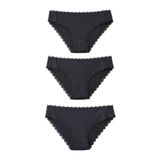 Katia & Bony 3'lü Dantelli Basic Slip Külot Siyah, xl, 22503W3010, SİYAH, kadın