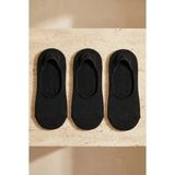 Katia & Bony 3'lü Paket Basic Erkek Görünmez Çorap Siyah/Siyah/Siyah - 39 - 42 - 105-Renkli