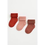 Katia & Bony Bebek 3'lü Havlu Soket Çorap Pembe-Kırmızı-Bordo 12-24 Ay, 12-24 Ay, 22201G1397, PEMBE - KIRMIZI - BORDO, üniseks-bebek