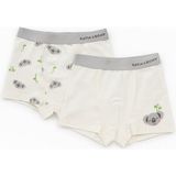 Katia & Bony Erkek Çocuk Koala Desenli 2'li Boxer Ekru - 8 - 9 Yaş